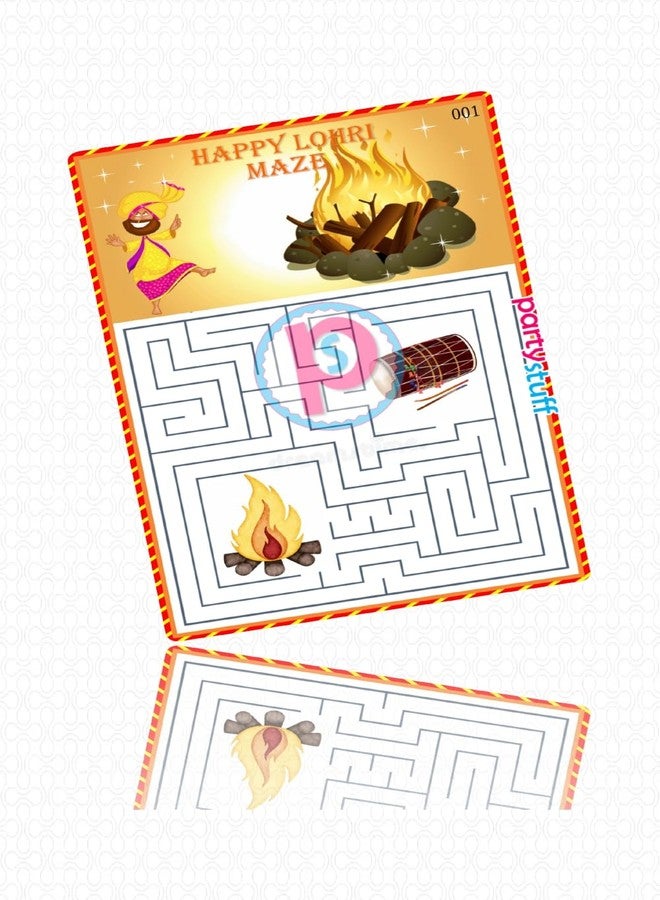 PartyStuff Paper Games - Lohri Maze (16 Piece) - Image 2